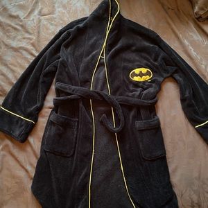 Kids Bath Robe Batman fleece size L